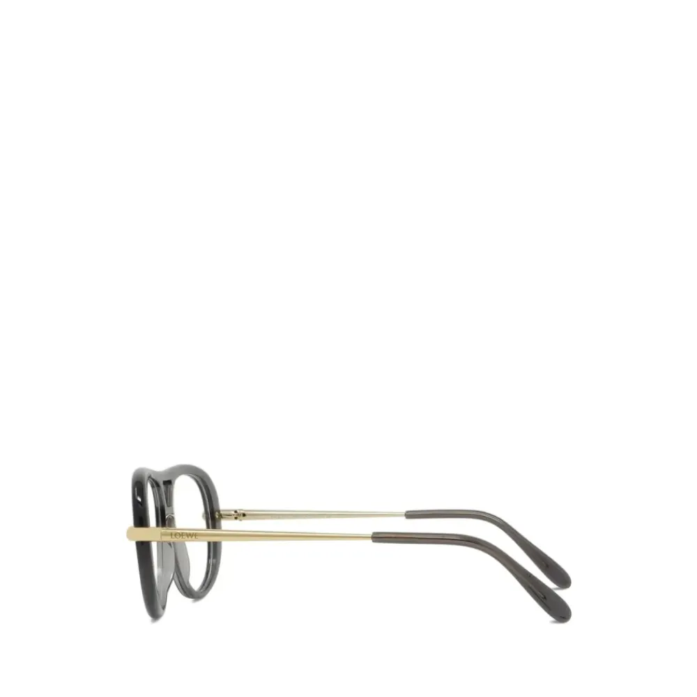 Briller<Loewe Slim Aviator Frame Grå