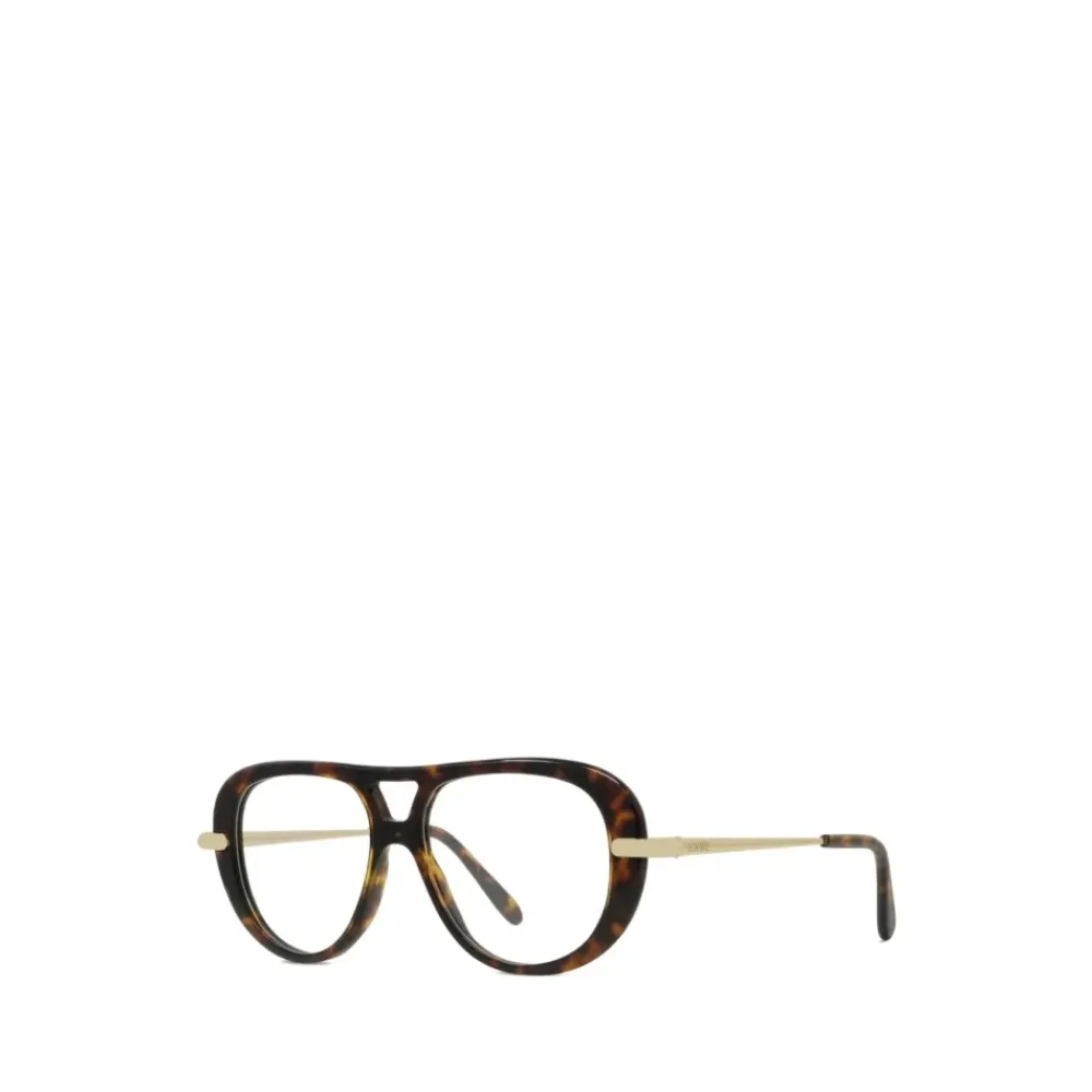 Briller<Loewe Slim Aviator Frame Brun
