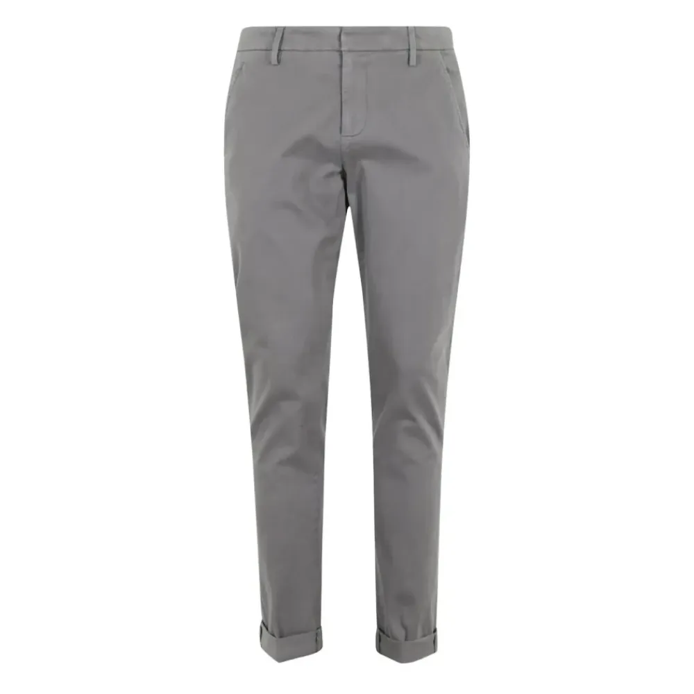 Bukser<Dondup Slim Chino Bukser med Baglommer Grå
