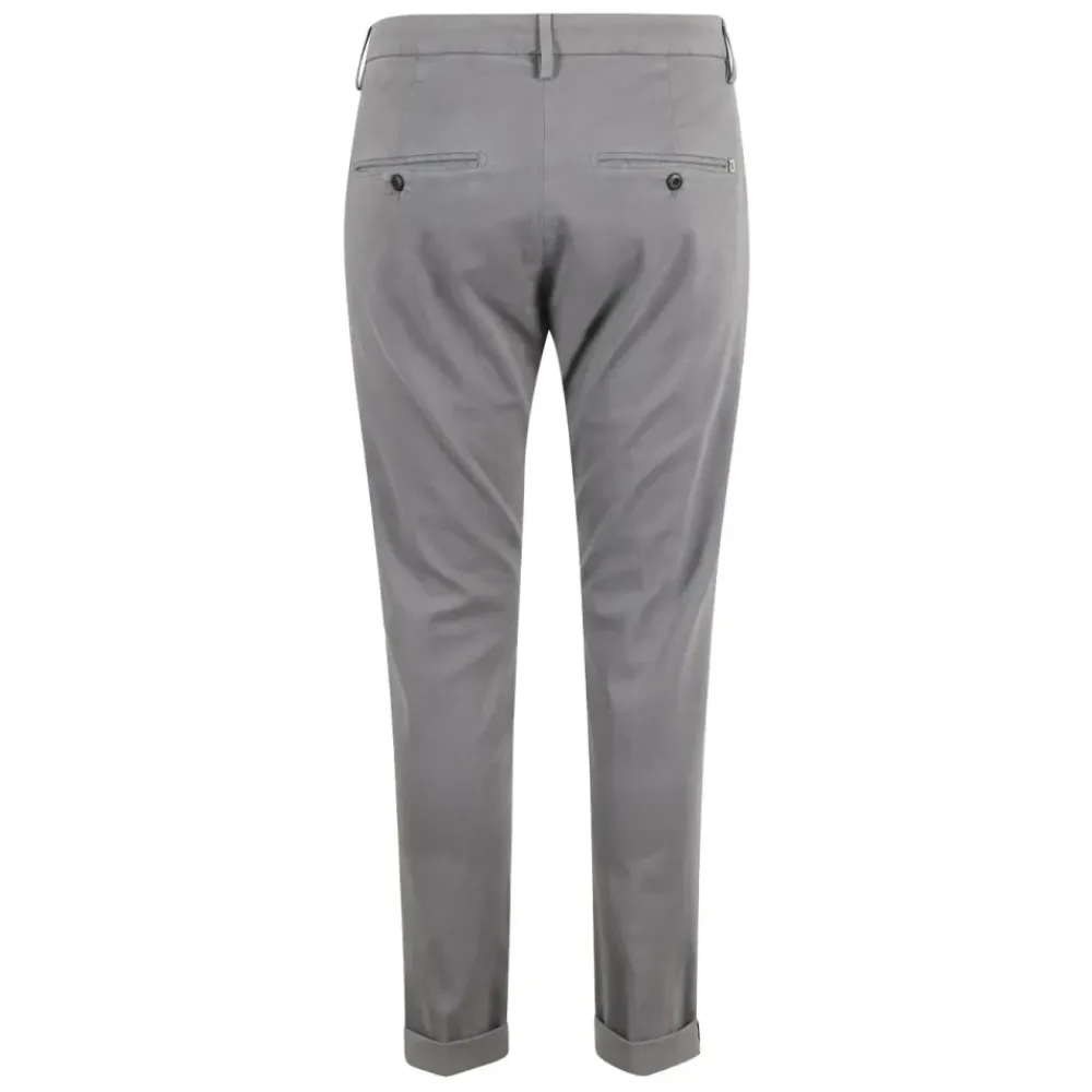 Bukser<Dondup Slim Chino Bukser med Baglommer Grå