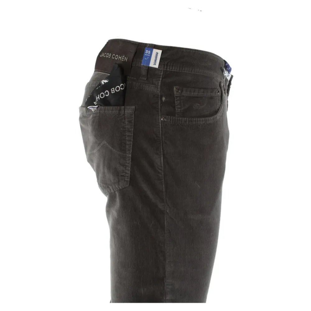 Jeans^Jacob Cohën Slim Corduroy Bukser Grå