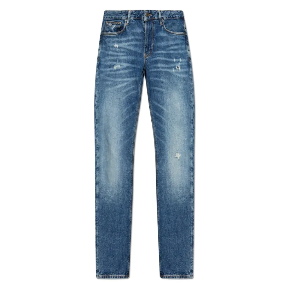 Jeans<Emporio Armani Slim fit jeans Blå