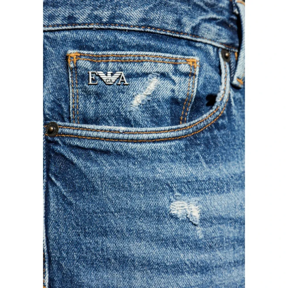 Jeans<Emporio Armani Slim fit jeans Blå