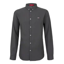 Skjorter^Tommy Jeans Slim Fit Langærmet Skjorte Grå