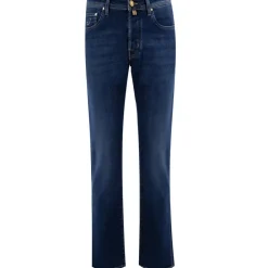 Jeans<Jacob Cohën Slim-Fit Five-Pocket Bukser Blå