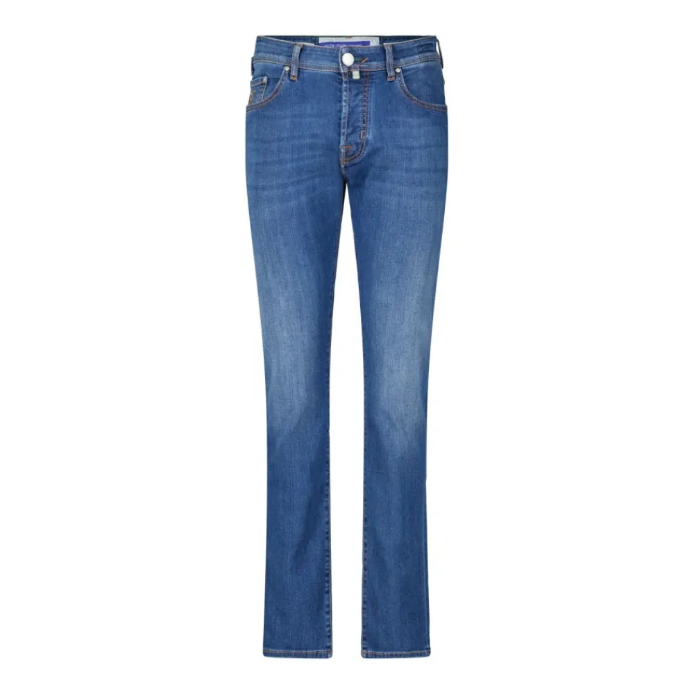 Jeans<Jacob Cohën Slim-Fit Jeans Bard Blå
