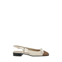 Ballerina Sko<Valentino Garavani Slingback Ballerinaer med Sløjfe Beige