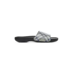 Sandaler<Burberry Slip-On Sandaler med ternet motiv Grå