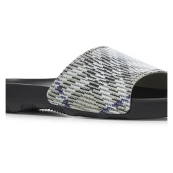 Sandaler<Burberry Slip-On Sandaler med ternet motiv Grå