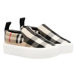 Sneakers^Burberry Slip-On Sneakers Beige Checks Multifarvet