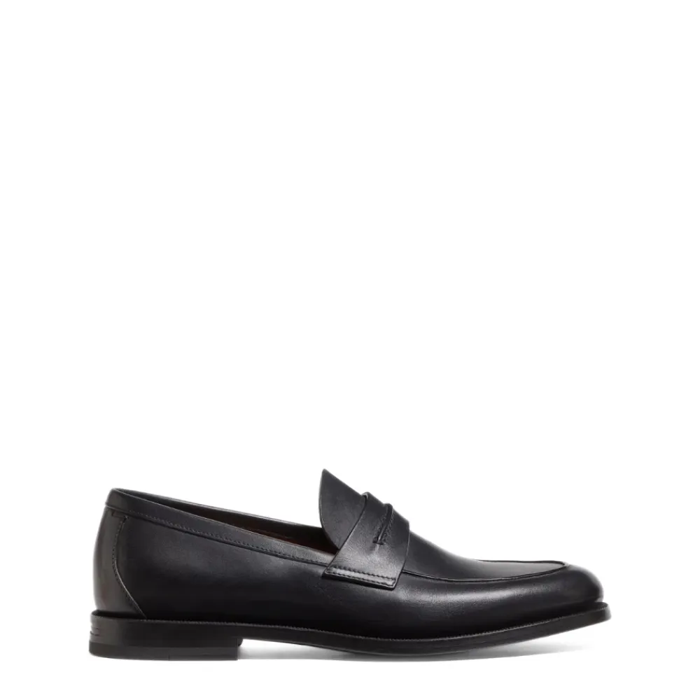 Loafers<Zegna Slippers Sort