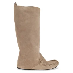 Støvler<Acne Studios Slouch Saddle Boots Beige