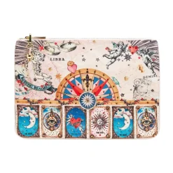 Clutch^Camilla Small Canvas Clutch - House Of Horoscopes Multifarvet