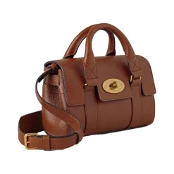 Håndtasker^Mulberry Small Classic Grain Bayswater Brun