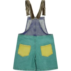 Jumpsuits^Bobo Choses Smiling Color Block Denim Dungaree Blå
