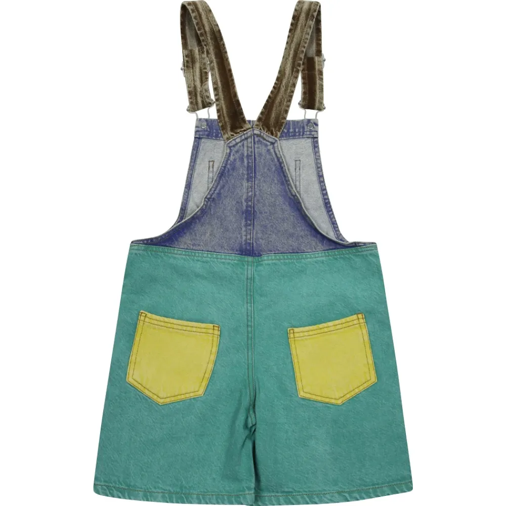 Jumpsuits^Bobo Choses Smiling Color Block Denim Dungaree Blå