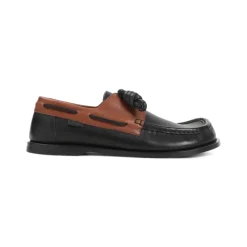 Sejlersko<Loewe Sofistikerede nude læder loafers Sort
