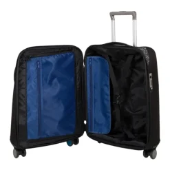 Kufferter<Piquadro Soft Trolley med Power Bank Sort