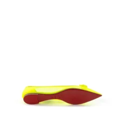 Ballerina Sko<Christian Louboutin Sol Mesh Flad Elegance Gul