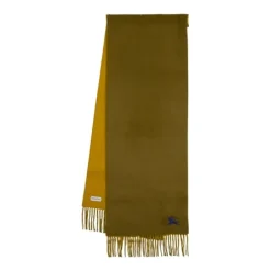 Halstørklæder Og Tørklæder|Tørklæder<Burberry Solidt Uldtørklæde - Khaki Cashmere Brun