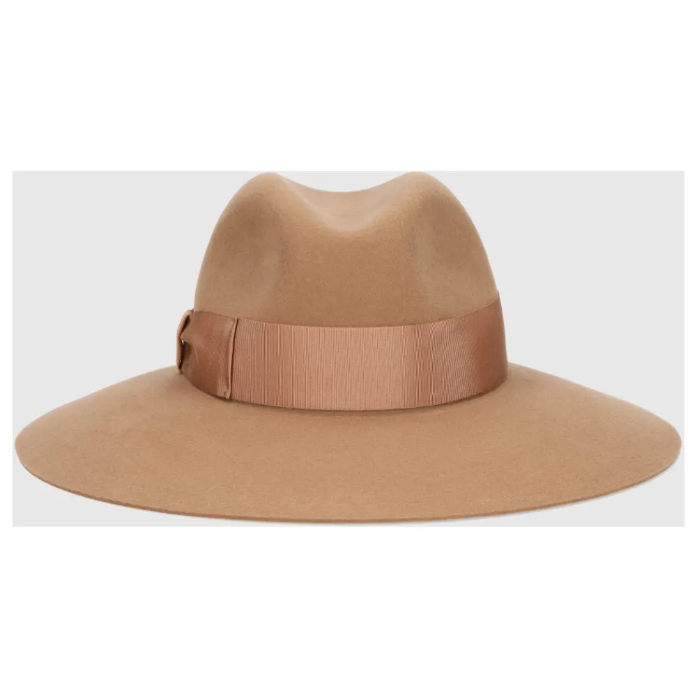 Huer & Kasketter^Borsalino Sophie Fine Wool Felt Brun