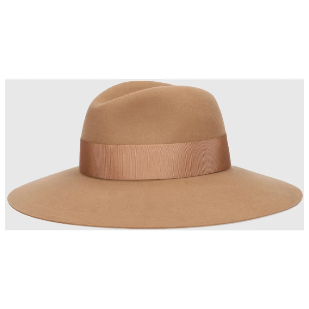 Huer & Kasketter^Borsalino Sophie Fine Wool Felt Brun