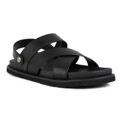 Sandaler^La Conte Afslappet Flade Sandaler til Mænd Sort