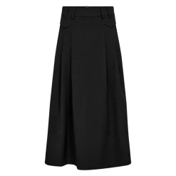 Nederdele^Co'Couture A-linje Nederdel med Lomme Flapper Sort