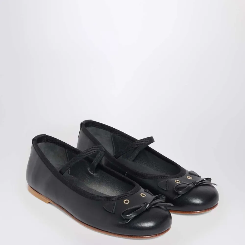 Ballerinasko<Bonpoint Ballerina Flade Sko Sort
