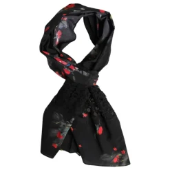 Halstørklæder Og Tørklæder^Dolce & Gabbana blomstret halsvarmer tørklæde Sort