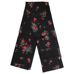 Halstørklæder Og Tørklæder^Dolce & Gabbana blomstret halsvarmer tørklæde Sort