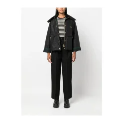 Jakker^Barbour Bomuld Broderet Logo Jakke Sort