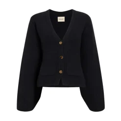 Striktrøjer & Sweatere^Khaite Cashmere V-Hals Sweater Sort