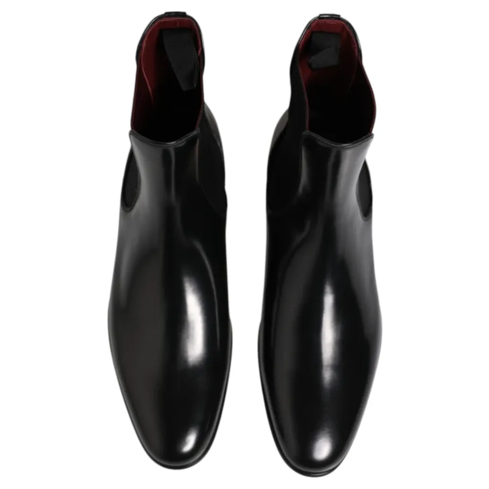 Chelsea Boots^Dolce & Gabbana Chelsea Slip On Mid Calf Støvler Sort