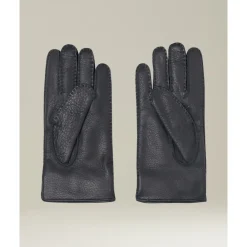 Handsker|Handsker^Kiton Deerskin Handsker med Cashmere Foring Sort