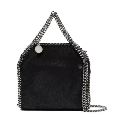 Håndtasker<Stella McCartney Faux-Læder Kæde-Link Håndtaske Sort