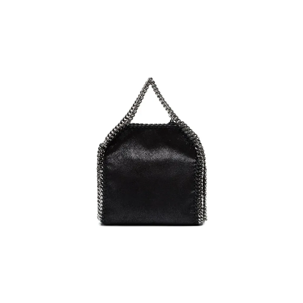 Håndtasker<Stella McCartney Faux-Læder Kæde-Link Håndtaske Sort