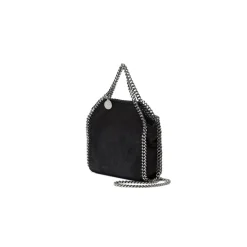 Håndtasker<Stella McCartney Faux-Læder Kæde-Link Håndtaske Sort
