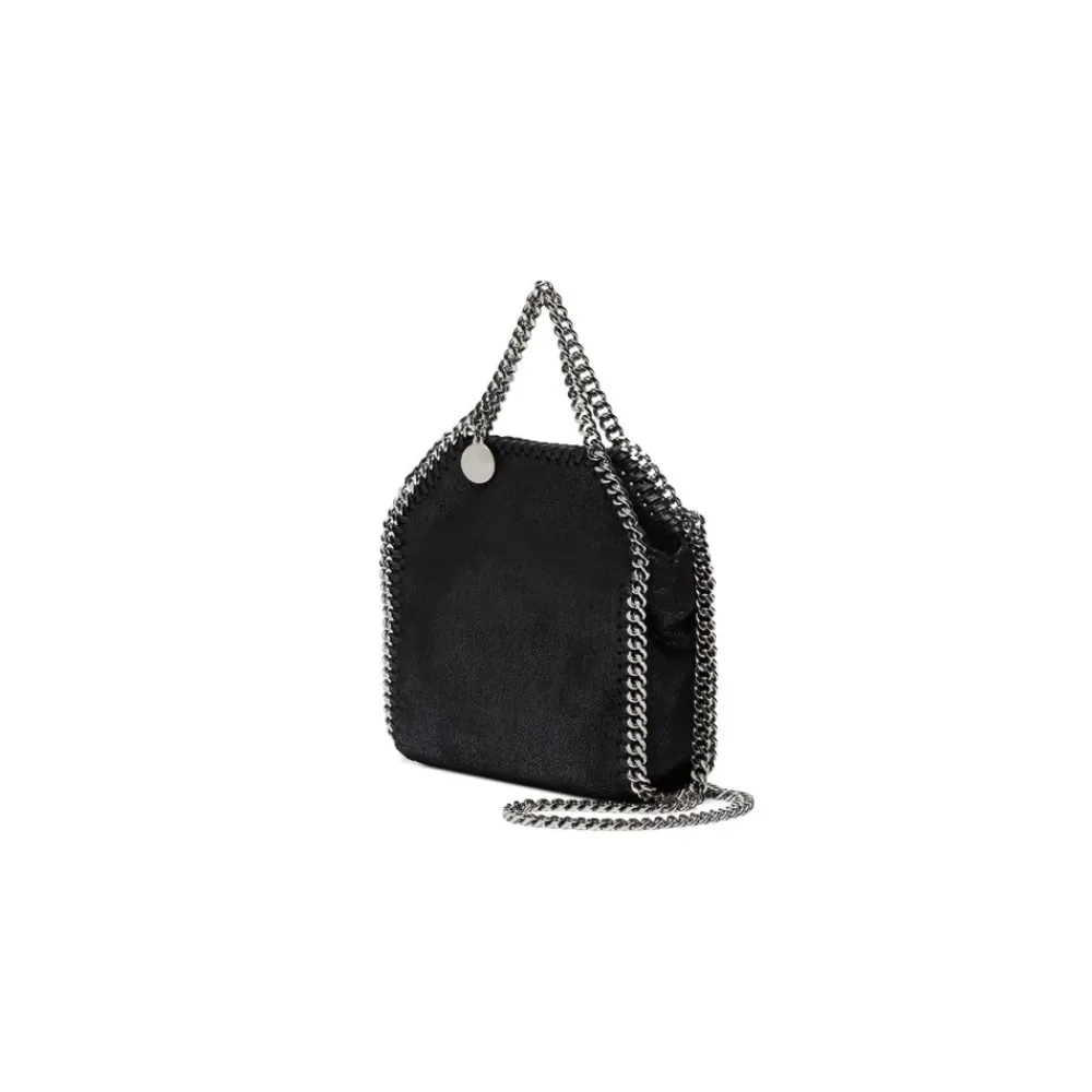 Håndtasker<Stella McCartney Faux-Læder Kæde-Link Håndtaske Sort