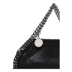 Håndtasker<Stella McCartney Faux-Læder Kæde-Link Håndtaske Sort