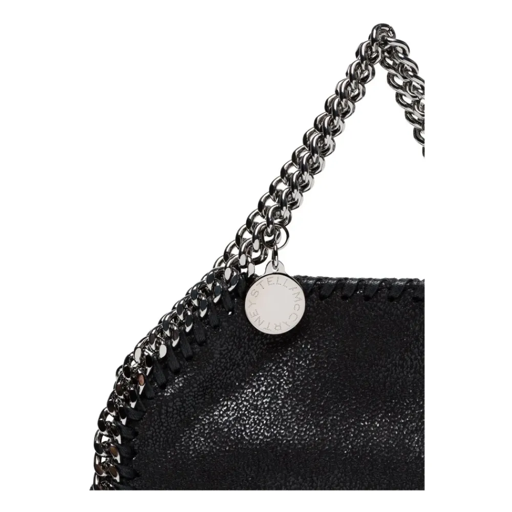 Håndtasker<Stella McCartney Faux-Læder Kæde-Link Håndtaske Sort