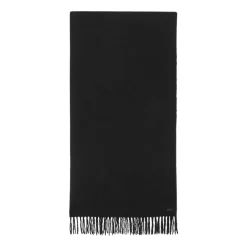 Tørklæder<Saint Laurent frynset tørklæde Sort