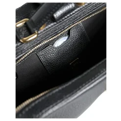 Håndtasker^Dolce & Gabbana Kalveskind Håndtaske med Guld-Tone Hardware Sort