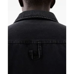 Skjorter<Jacquemus Knappet Skjorte Logo Broderi Sort
