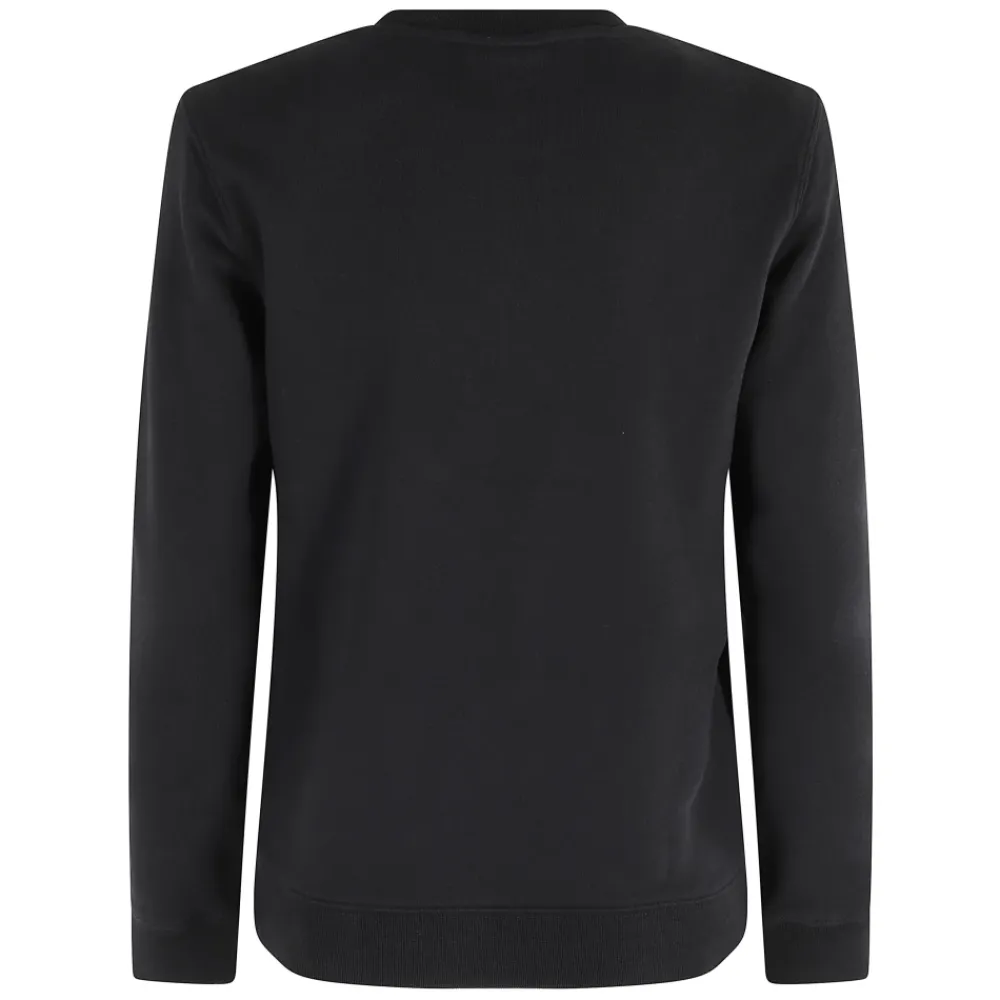 Sweatshirts^Maison Kitsuné Lady Fox Sweatshirt med Logo Sort
