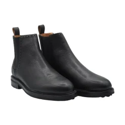 Chelsea Boots^Ralph Lauren Læder Ankelstøvle Sort