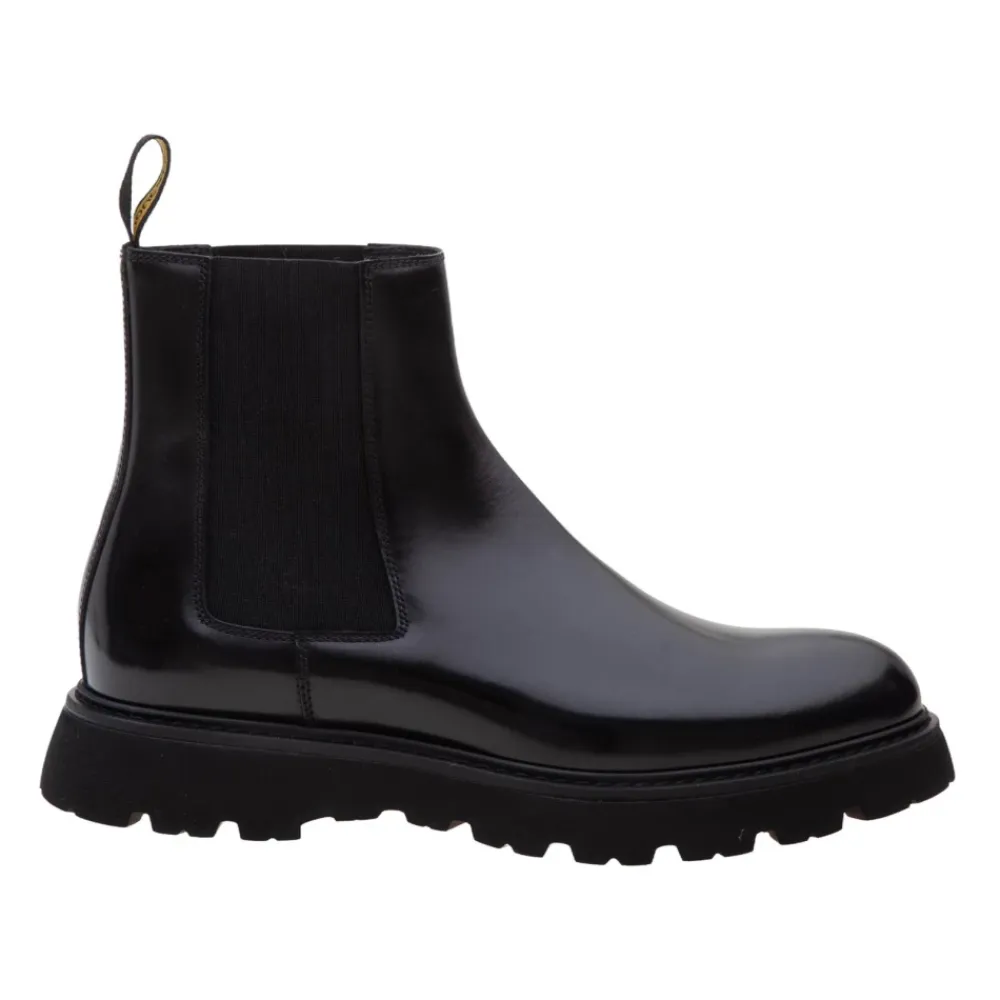 Chelsea Boots^Doucal's Læder Ankelstøvler Slip-On Sort