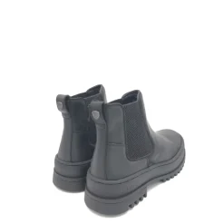 Chelsea Boots^Blauer læder Chelsea støvler Sort