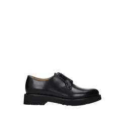 Snøresko^Church's Sort læder Oxfords og Derbies Blå