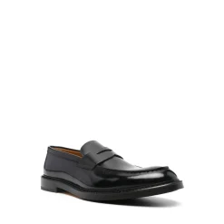 Loafers^Doucal's Læder Penny Slot Slip-On Sko Sort